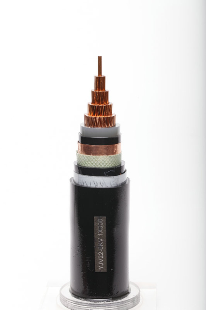 3.6/6kV 1X300 Cu/XLPE/PE Power Cable Copper Core XLPE Insulation PE Sheated Overhead Cable