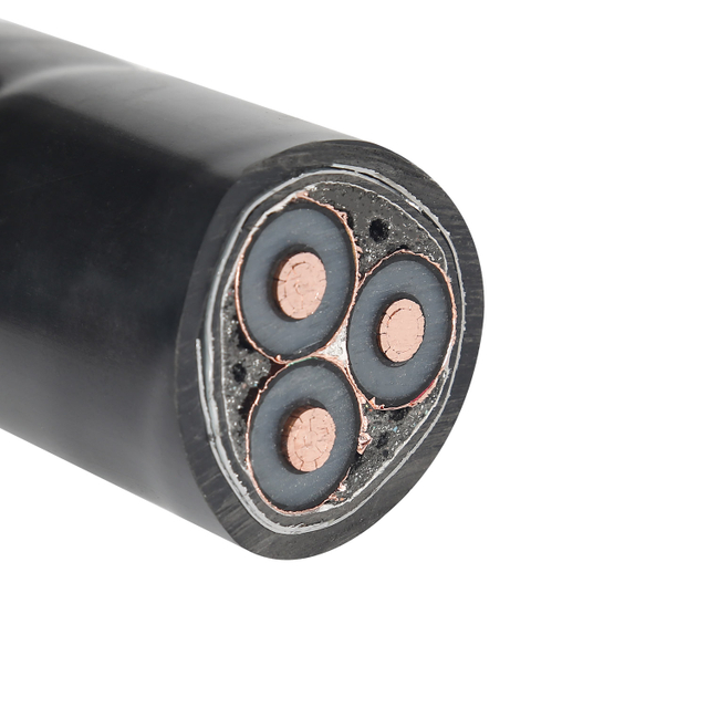 Electric Cable 6kv 3X300 Copper Conductor XLPE Insulation Steel Wire Armoured PE Sheathed