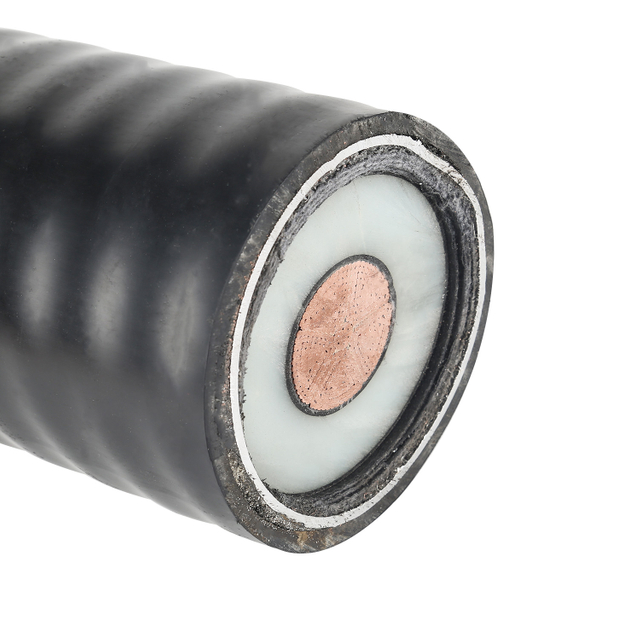 132kv High Tension Cu/XLPE/CWS Metallic & Plastic Compound Water Proof Layer PVC Cable